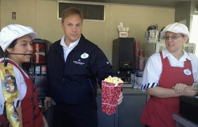 Serving Popcorn at Disney's Hollywood Studios